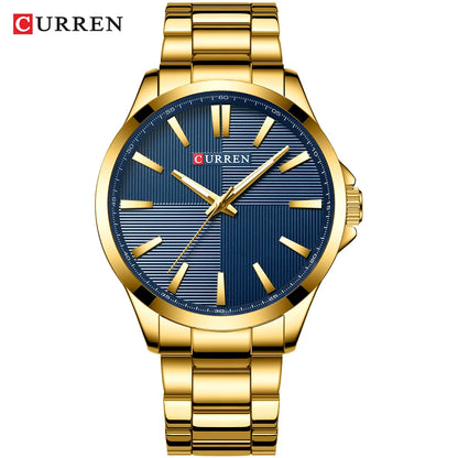 CURREN herenhorloge – Luxe model, waterdicht, militaire stijl, van roestvrij staal – Sportief polshorloge (ref. 8322)