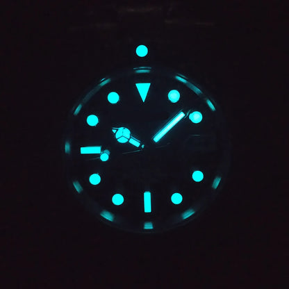 Custom logo NH35 MIYOTA 8215 Automatic Men Watch Luxury Diver Two Tone Gold 316L Stainless Steel Sapphire 10ATM Sterile  Sunburs