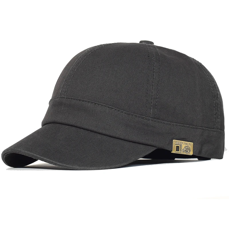 Baseballová čepice s krátkou krempou, bavlněná, pro muže i ženy, měkká, vintage, „dad hat“, nastavitelná, ve stylu trucker, nízkoprofilová čepice