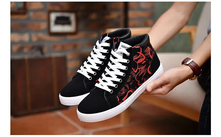 Scarpe casual da uomo per skateboard, sneakers alte sportive da uomo, scarpe outdoor traspiranti per camminata urbana, 48, Chaussure Homme 47