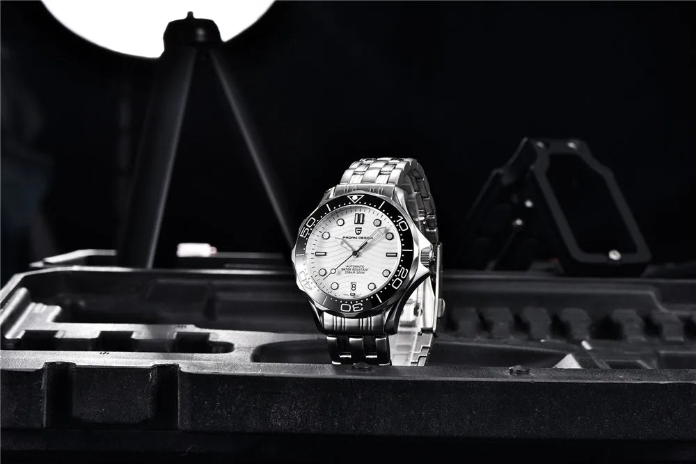 2026 New PAGANI DESIGN Wave Men Mechanical watch Luxury Automatic Watch for men NH35 Sapphire crystal Dive wristwatch clock man