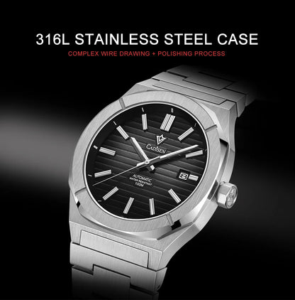 CADISEN Watch for Men Luxury Automatic Men Miyota 8215 Movement Sapphire Crystal 42mm Dial 100m Waterproof Wristwatches C8200