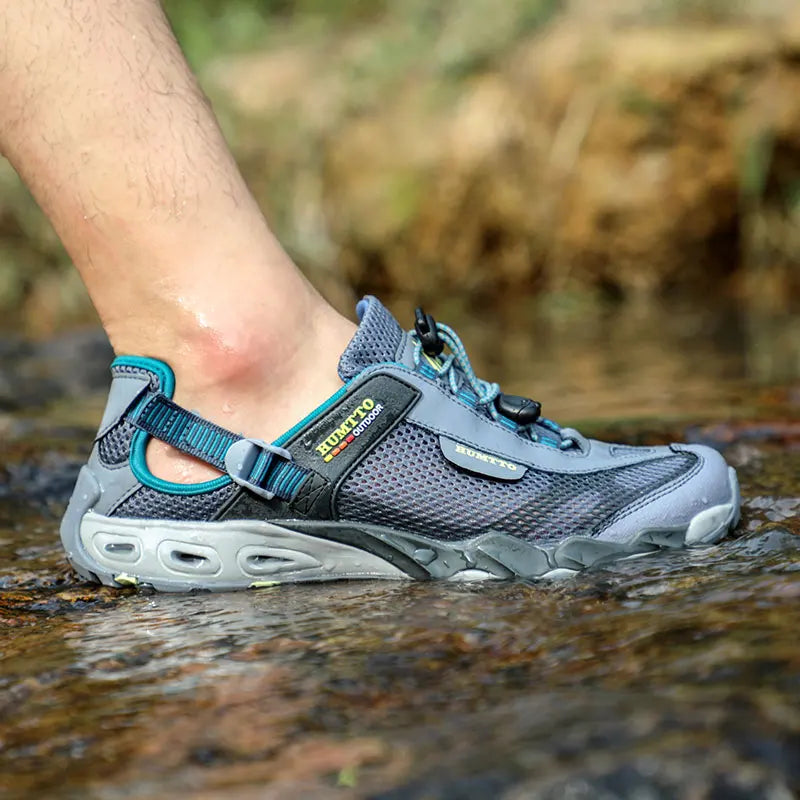 HUMTTO Sapatilhas de Homem para Caminhada em Rios, Trekking Outdoor e Água, Malha Respirável, Secagem Rápida, Cano pelo Tornozelo, para Mulher, Antiderrapantes