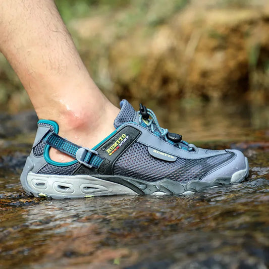 HUMTTO Men Upstream Shoes Outdoor Trekking Wading Aqua Shoes Breathable Mesh Quick drying ankle women  water Sneakers Non-slip