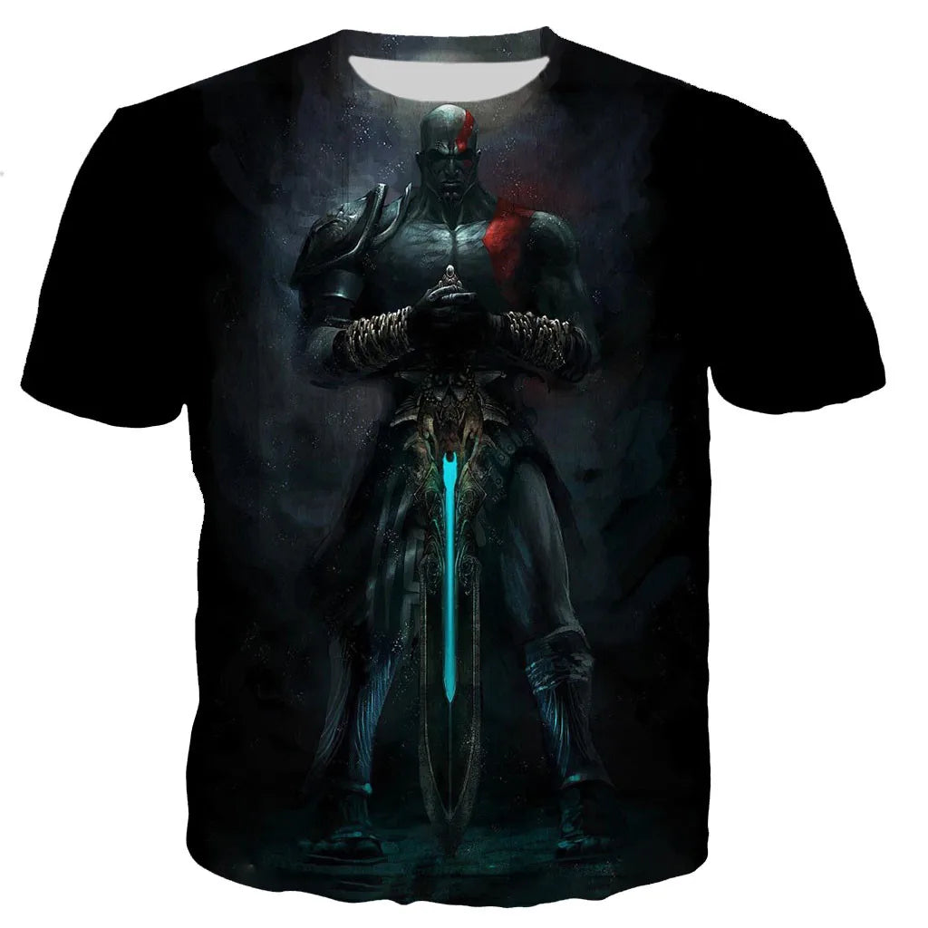 God of War 3D Printed T-shirt Men Women 2021 New Fashion Cool Casual Short Sleeve Unisex Harajuku Style Streetwear Tee Tops