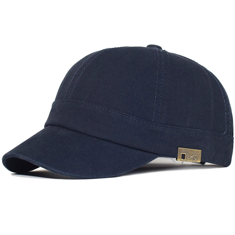 Baseballová čepice s krátkou krempou, bavlněná, pro muže i ženy, měkká, vintage, „dad hat“, nastavitelná, ve stylu trucker, nízkoprofilová čepice