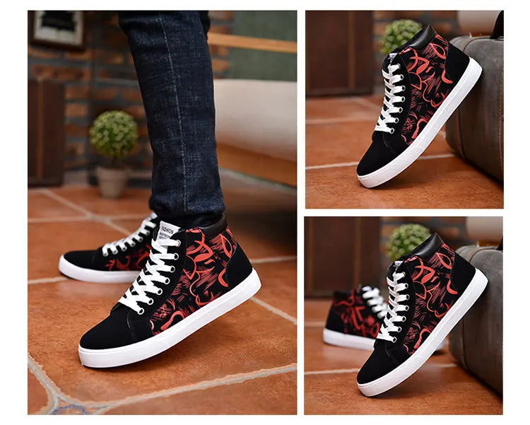 Scarpe casual da uomo per skateboard, sneakers alte sportive da uomo, scarpe outdoor traspiranti per camminata urbana, 48, Chaussure Homme 47
