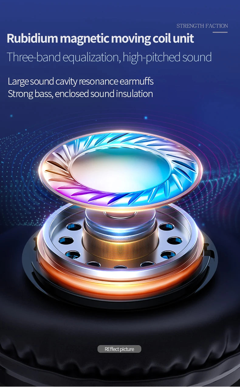 RGB Gaming Headset with Microphone 7.1 Surround HD Sound Stereo Dual 3.5mm USB  Wired Headphone For PS5 PC Laptop Phone