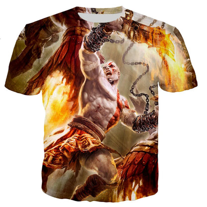 God of War 3D Printed T-shirt Men Women 2021 New Fashion Cool Casual Short Sleeve Unisex Harajuku Style Streetwear Tee Tops