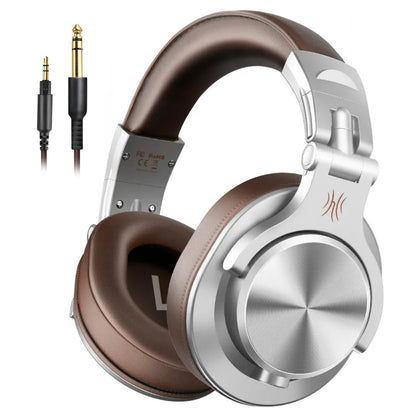 Auriculares OneOdio A71 con cable Over Ear HiFi Studio DJ con micrófono – Auriculares gaming de monitorización profesional con graves profundos