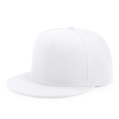 Baseballkasket til voksne med lukket bagside til små hoveder – dame og herre, blank hiphop-snapback-kasket, herre i store størrelser, tætsiddende kasketter med flad skygge, 55 cm til 64 cm