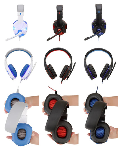 casque audio Casque de jeu stéréo Surround pour PS4 PC X box ordinateur réglable Gamer casque filaire avec micro antibruit Auriculares fifa 21