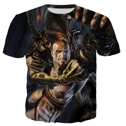 God of War 3D Printed T-shirt Men Women 2021 New Fashion Cool Casual Short Sleeve Unisex Harajuku Style Streetwear Tee Tops