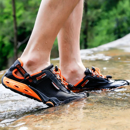 HUMTTO Sapatilhas de Homem para Caminhada em Rios, Trekking Outdoor e Água, Malha Respirável, Secagem Rápida, Cano pelo Tornozelo, para Mulher, Antiderrapantes