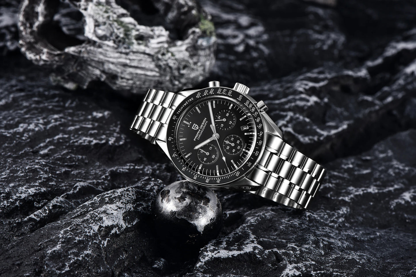 PAGANI DESIGN 2026 New V6 Moon Watches Men Luxury Quartz Watch For Men Speed Sport Chronograph AR Sapphire crystal Wristwatch