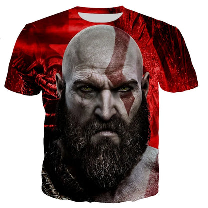 God of War 3D Printed T-shirt Men Women 2021 New Fashion Cool Casual Short Sleeve Unisex Harajuku Style Streetwear Tee Tops