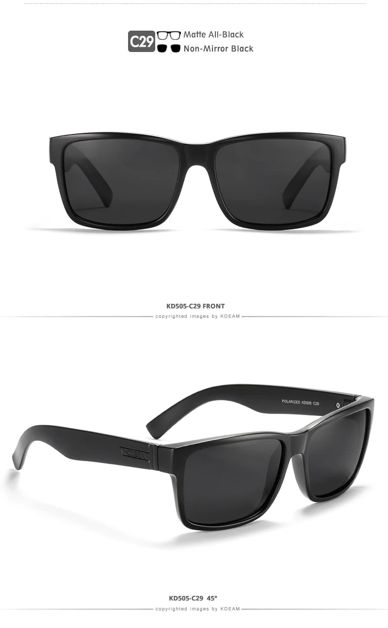 KDEAM Revamp Of Sport Men Sunglasses Polarized Shockingly Colors Sun Glasses Outdoor Driving Photochromic Sunglass With Box