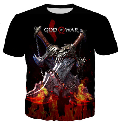 God of War 3D Printed T-shirt Men Women 2021 New Fashion Cool Casual Short Sleeve Unisex Harajuku Style Streetwear Tee Tops