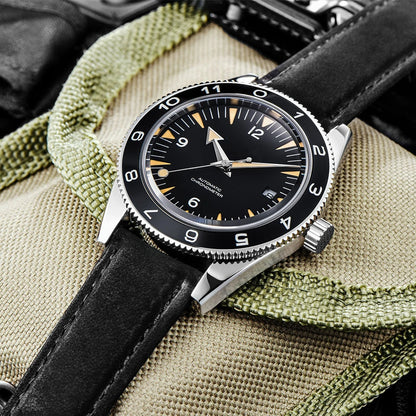 Custom Logo NH35 Movement Watch 10bars Mens 41mm Sapphire Ceramic Bezel Male Mechanical Clock Diver Sports Automatic Wristwatch