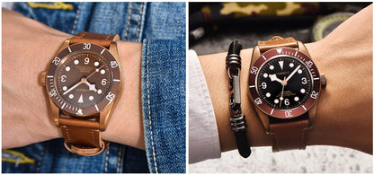 Luxury NH35A Corgeut 41mm Automatic Men Watch PVD Case Sapphire Military Male 10BAR wim Watches Luminous Mechanical WristWatches