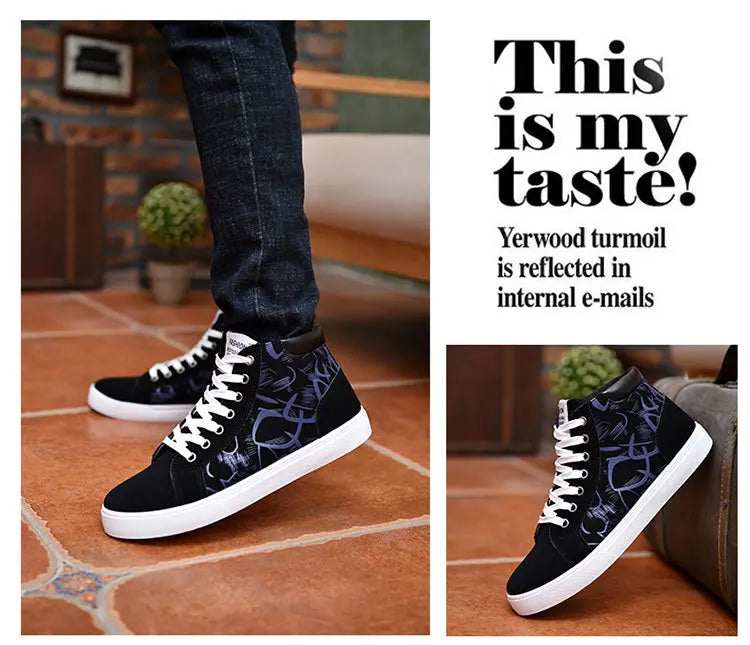 Scarpe casual da uomo per skateboard, sneakers alte sportive da uomo, scarpe outdoor traspiranti per camminata urbana, 48, Chaussure Homme 47