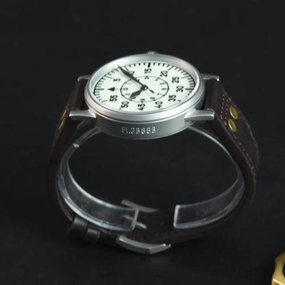 Hruodland Pilot Men's Automatic Mechanical Watch PT5000 Sapphire Luminous C3 Stainless Steel Waterproof 10Bar Men's Watch