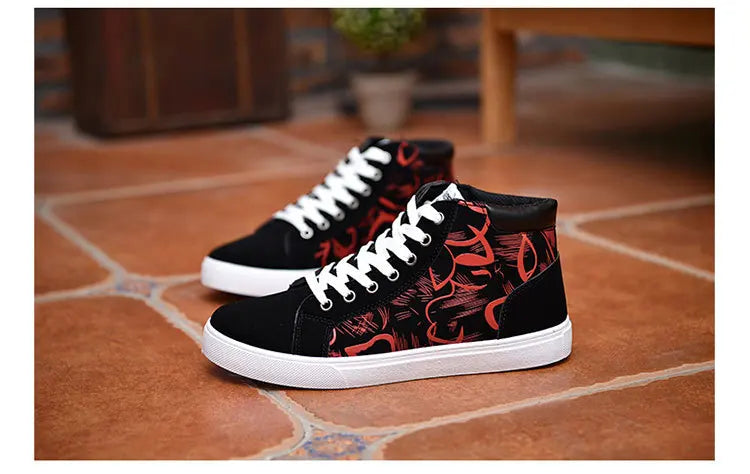 Scarpe casual da uomo per skateboard, sneakers alte sportive da uomo, scarpe outdoor traspiranti per camminata urbana, 48, Chaussure Homme 47