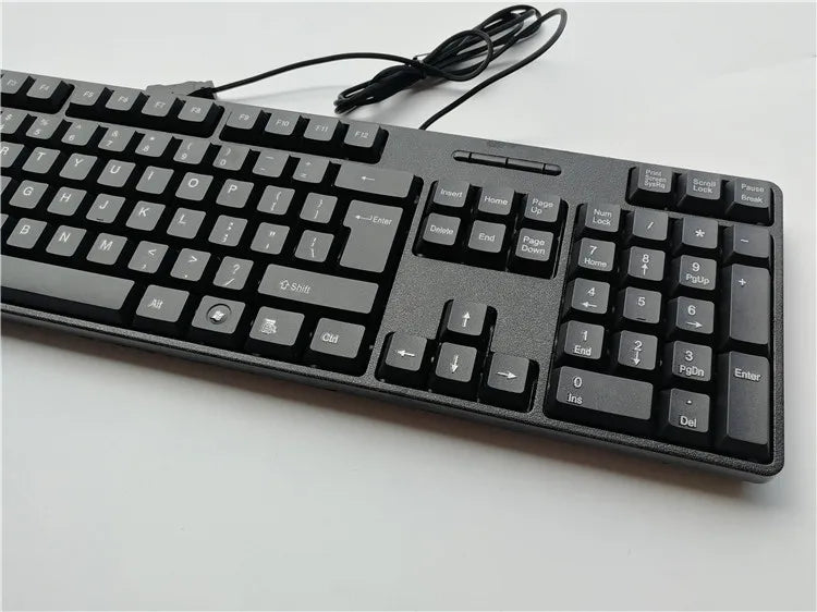 Keycap con lettere spagnole, francesi, russe e arabe per tastiera gaming USB cablata 104 tasti per computer