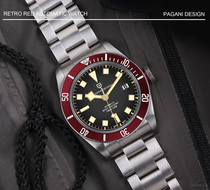 2026 New PAGANI DESIGN BB58 Luxury Automatic Mechanical Men Watch Sapphire Japan Movt Watch 316L All Steel Waterproof Man Watch