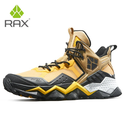Rax Men's Waterproof Hiking Shoes Breathable Hiking Boots Outdoor Trekking Boots Sports Sneakers Tactical Shoes
