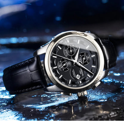 Men's Watch New Carnival Automatic Watches Men Business Mechanical Clock Leather Strap Waterproof Luxury Brand Clock