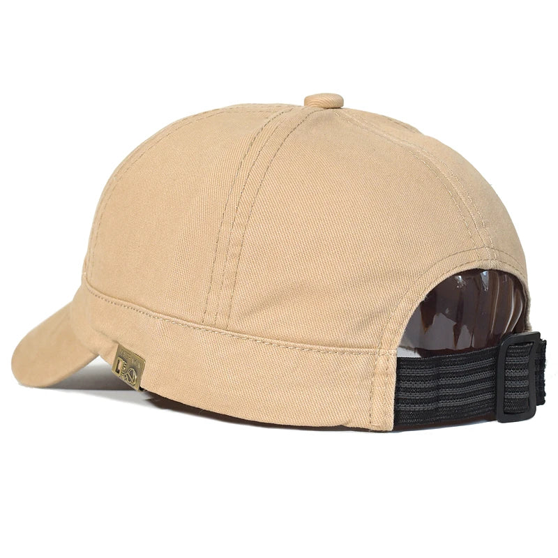 Baseballová čepice s krátkou krempou, bavlněná, pro muže i ženy, měkká, vintage, „dad hat“, nastavitelná, ve stylu trucker, nízkoprofilová čepice
