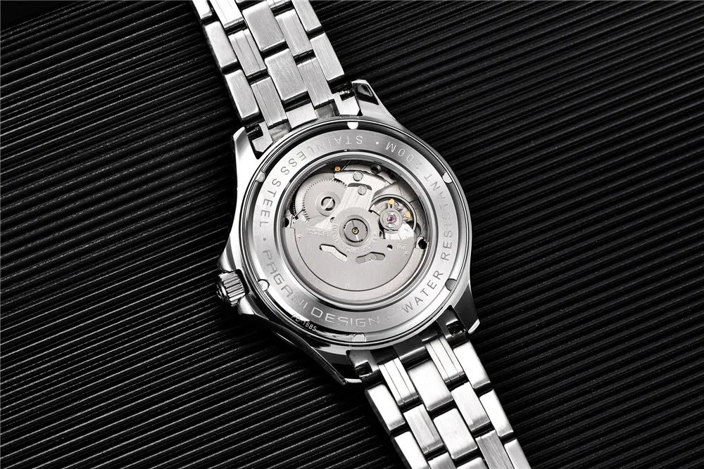 2026 New PAGANI DESIGN Wave Men Mechanical watch Luxury Automatic Watch for men NH35 Sapphire crystal Dive wristwatch clock man
