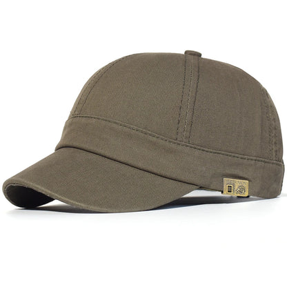 Baseballová čepice s krátkou krempou, bavlněná, pro muže i ženy, měkká, vintage, „dad hat“, nastavitelná, ve stylu trucker, nízkoprofilová čepice