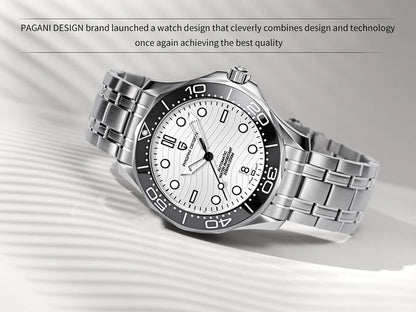 2026 New PAGANI DESIGN Wave Men Mechanical watch Luxury Automatic Watch for men NH35 Sapphire crystal Dive wristwatch clock man