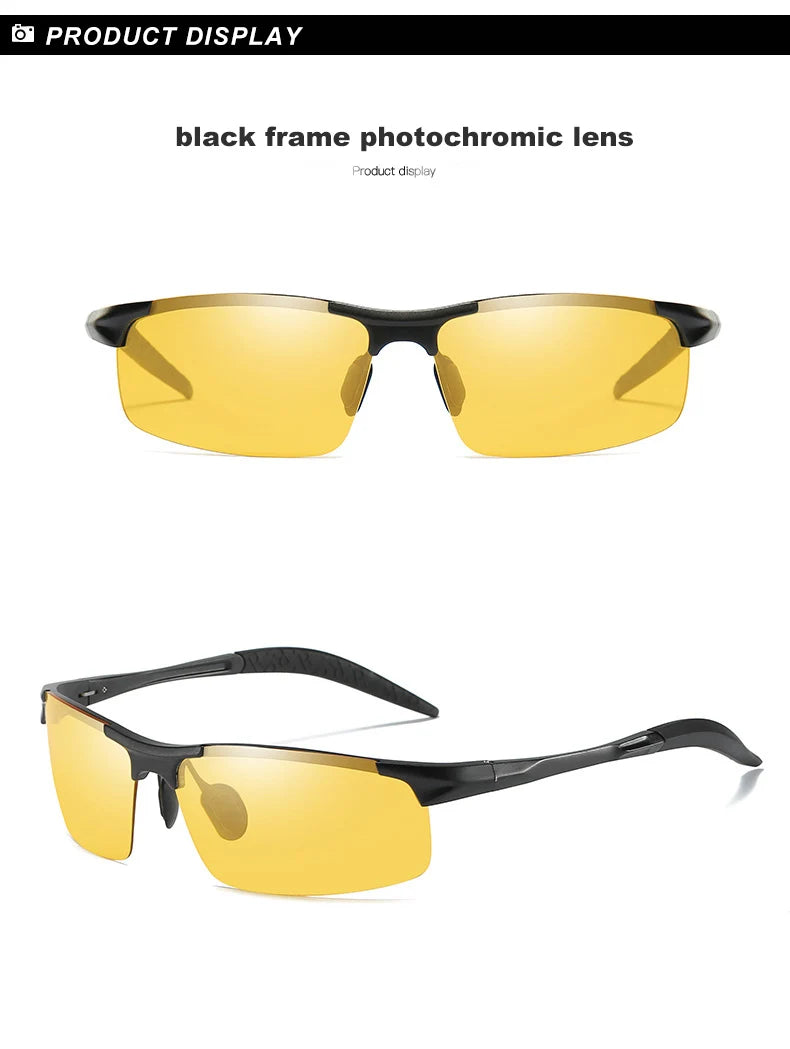 Top Anti-glare Day Night Vision Glasses For Driving Men Polarized Sunglasses Photochromic Driver Goggles Glasses zonnebril heren