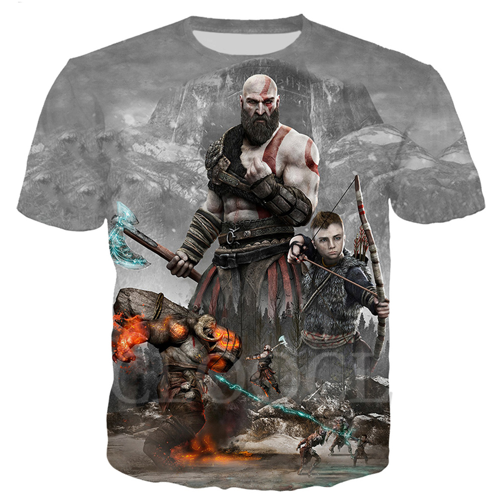 Games Kratos God of War T Shirt Women's Men's Hoodie Suits 3D Print Jogging Pants Warrior Sweatshirt Casual Zipper Hooded Coat