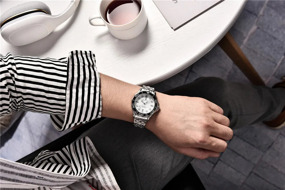 2026 New PAGANI DESIGN Wave Men Mechanical watch Luxury Automatic Watch for men NH35 Sapphire crystal Dive wristwatch clock man