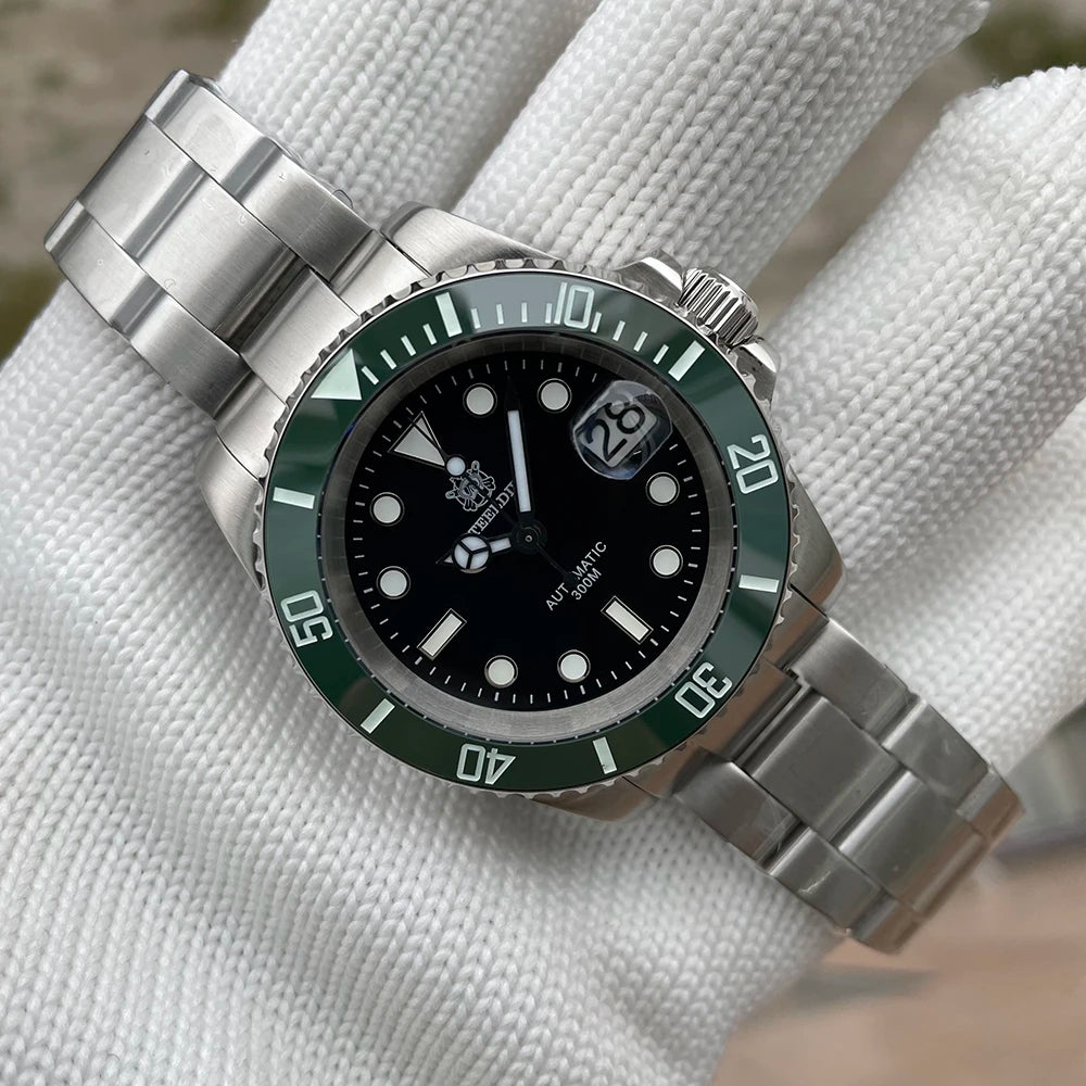 Steeldive Brand Watch SD1953 Water Ghost Diver Watch Men 300M Waterproof Sapphire Glass BGW9 Luminous NH35 Automatic Dive Watch
