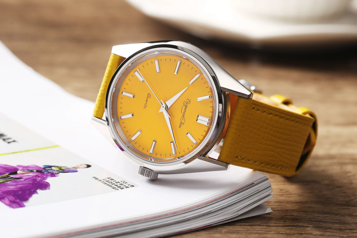 【Escapement time】Quartz Watch 40mm Case VH31  Heat Treatment Hand