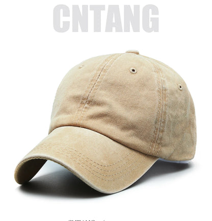 CNTANG Șapcă de baseball clasică și casual pentru bărbați, de primăvară-vară, șepci simple pentru femei, din bumbac, cu clapă rabatabilă, marcă unisex