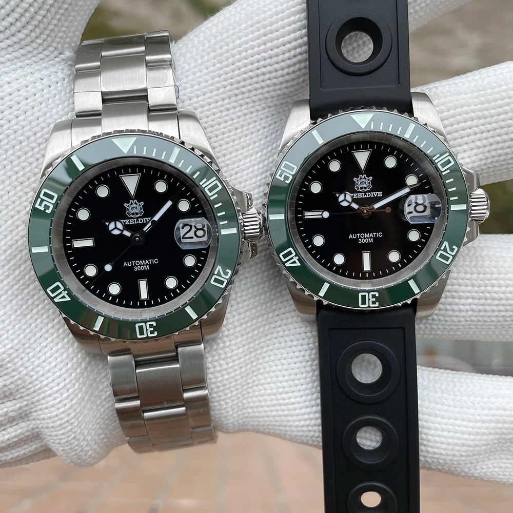 Steeldive Brand Watch SD1953 Water Ghost Diver Watch Men 300M Waterproof Sapphire Glass BGW9 Luminous NH35 Automatic Dive Watch