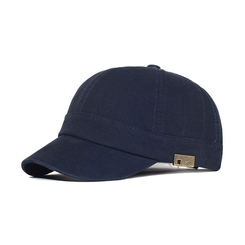 Baseballová čepice s krátkou krempou, bavlněná, pro muže i ženy, měkká, vintage, „dad hat“, nastavitelná, ve stylu trucker, nízkoprofilová čepice
