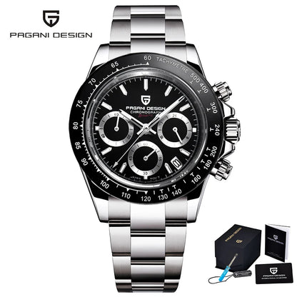 2026 New PAGANI DESIGN Chronograph Luxury Quartz Wrist Watch Automatic Date 100M Waterproof JAPAN VK63 Movement