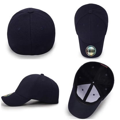 COKK Cappellino da baseball da uomo, cappellini snapback, cappellini da uomo su misura, cappellino chiuso a tesa intera, cappellini da donna, gorras, cappellino da uomo in stile trucker, casquette, per attività all'aperto, nero