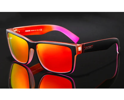 KDEAM Revamp Of Sport Men Sunglasses Polarized Shockingly Colors Sun Glasses Outdoor Driving Photochromic Sunglass With Box