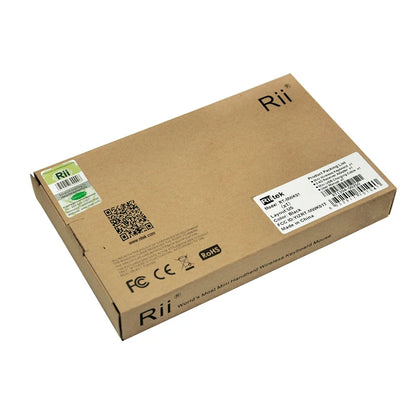 Teclado inalámbrico mini original Rii X1 de 2.4GHz en inglés/RU/ES/FR con panel táctil para Android TV Box/PC/portátil