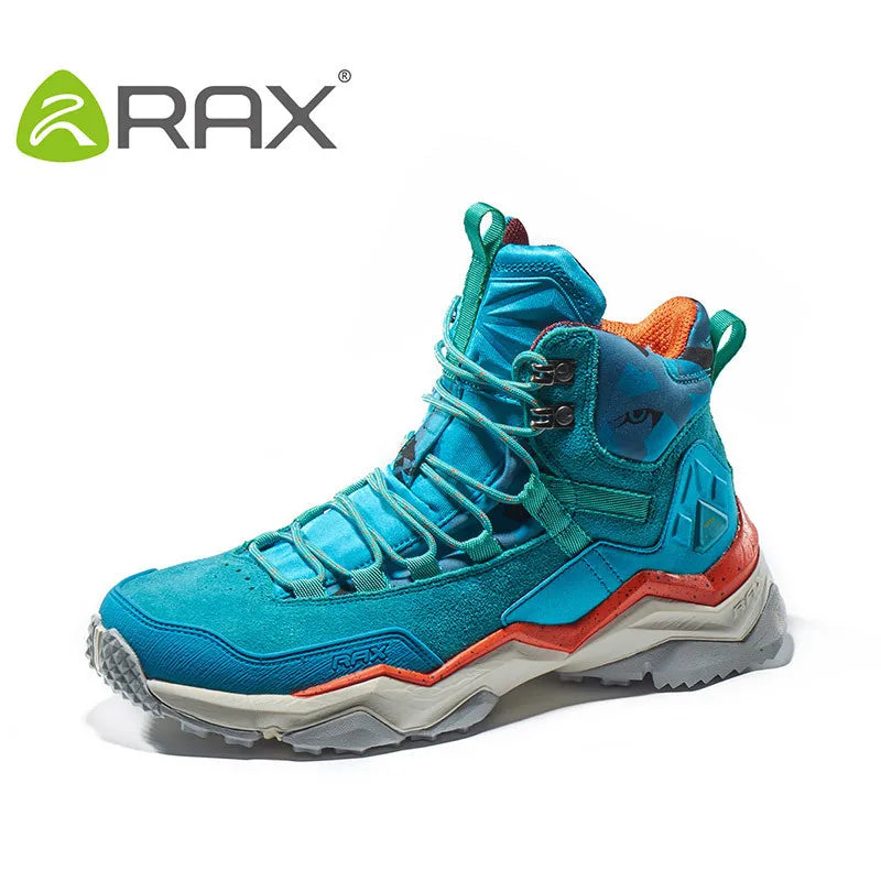 RAX Women Hiking Boots Waterproof Trekking Shoes Lightweight Mountain Climbing Boots Antislip Outdoor Sports Shoes Tourism