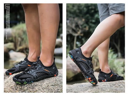 MAIJION Professional Aqua Shoes for Men Non-Slip Water Shoes Trekking Upstream Quick-Dry Beach Lightweight Water Sports Sneakers