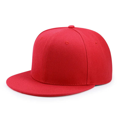 Baseballkasket til voksne med lukket bagside til små hoveder – dame og herre, blank hiphop-snapback-kasket, herre i store størrelser, tætsiddende kasketter med flad skygge, 55 cm til 64 cm
